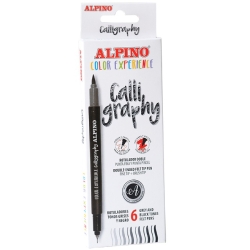 Zestaw dwustronnych pisaków do kaligrafii Alpino Experience 6 szt.
